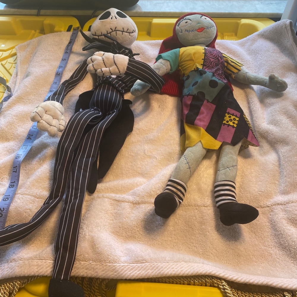 The Nightmare Before Christmas Jack Skellington and Sally‎ Plush Dolls Set - Picture 2 of 4